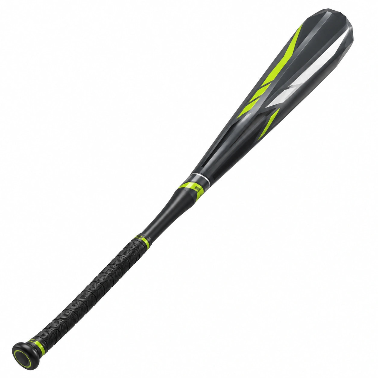 Bate de béisbol negro y verde para adultos