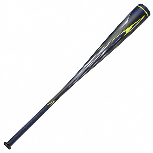 Bate de béisbol gris con detalles en verde y negro