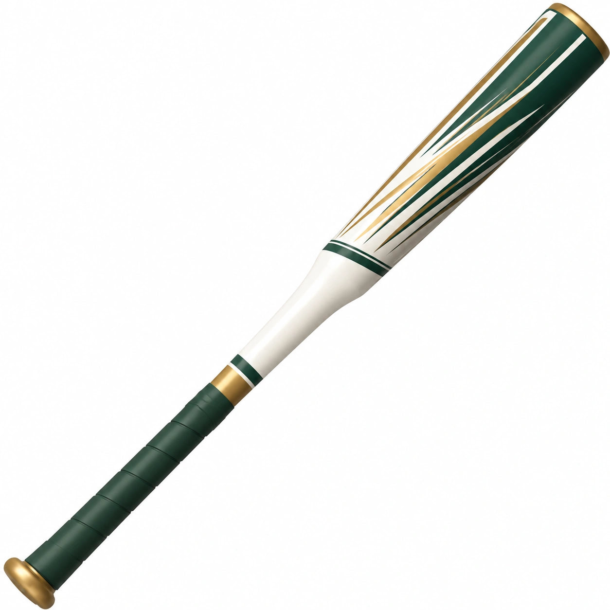 Bate de béisbol 85 cm color verde y blanco