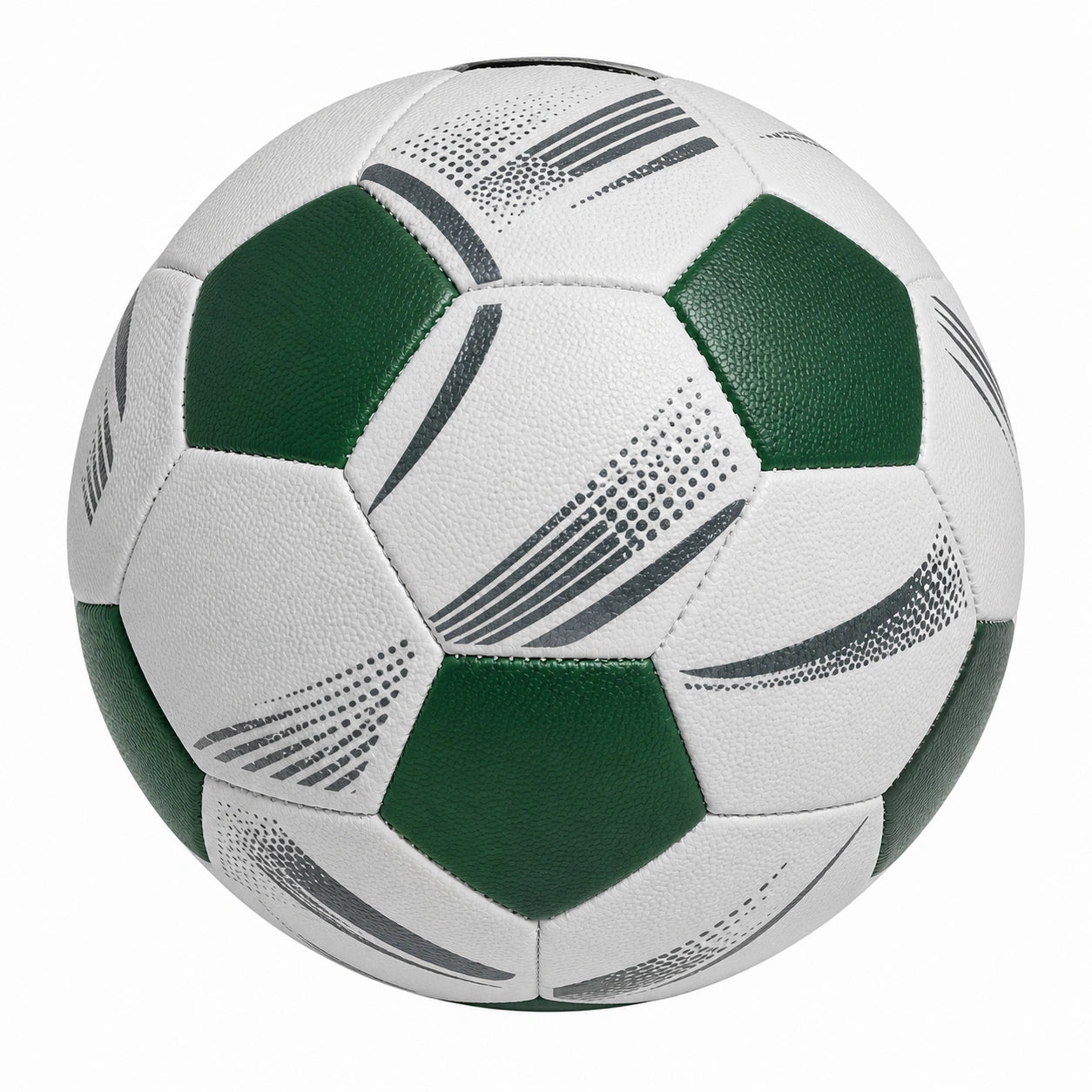 Balón de Fútbol Talla 5 Verde y Blanco con Diseño Deportivo