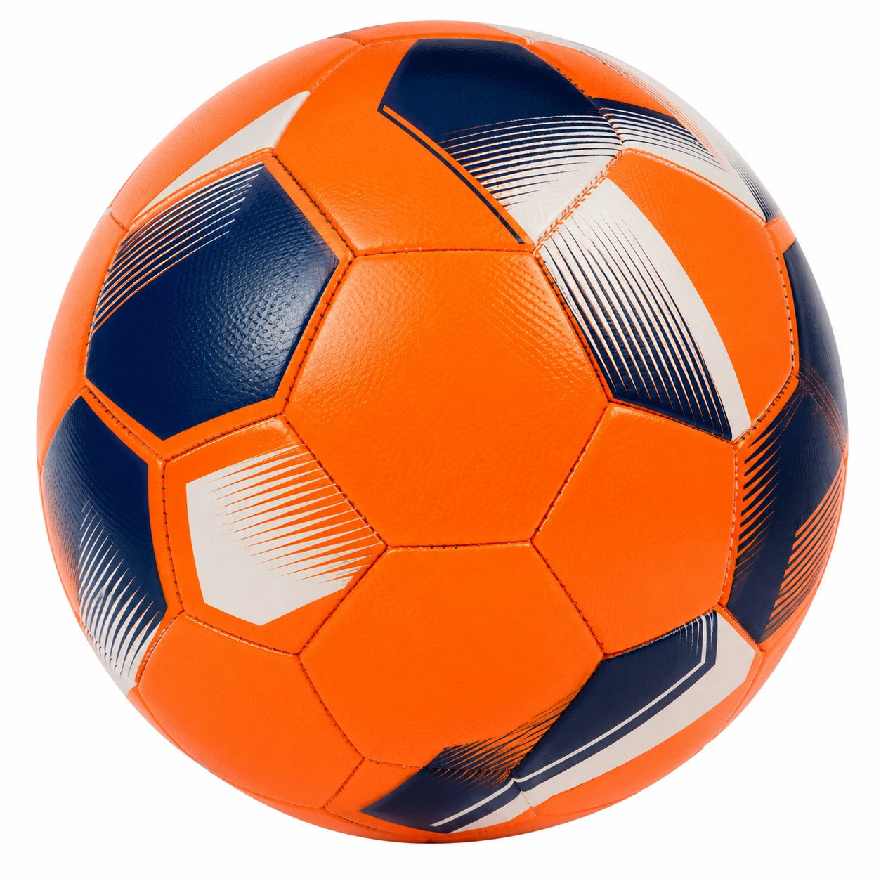 Balón de Fútbol Naranja y Azul para Partidos
