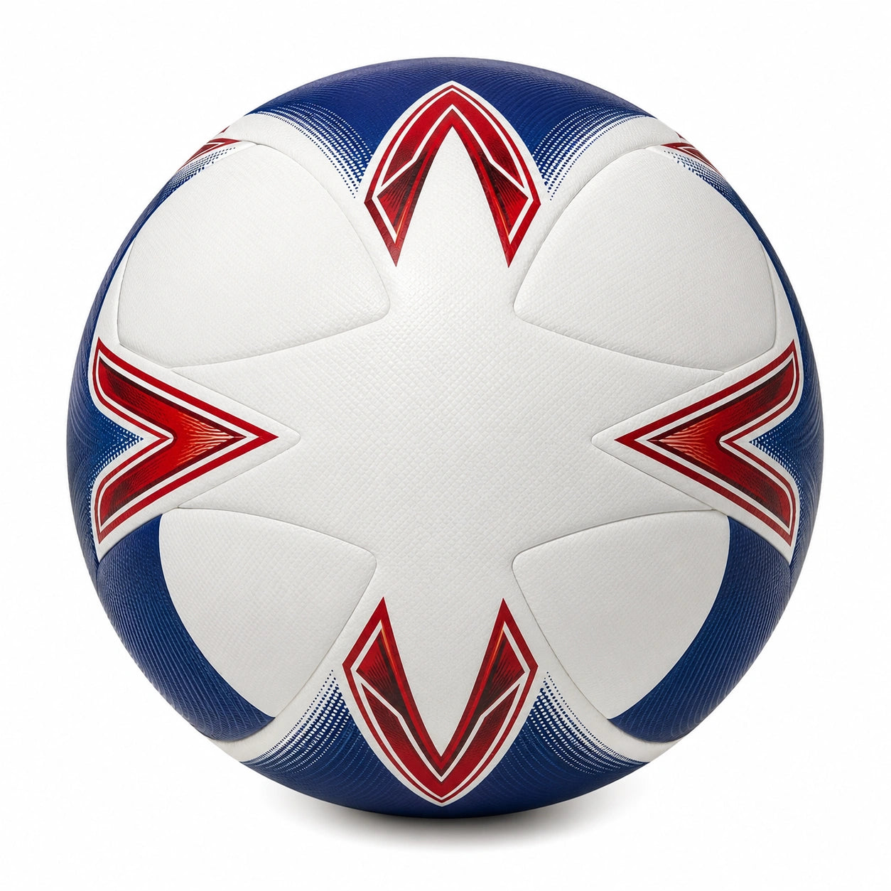 Balón de Fútbol Profesional Tamaño 5 Blanco/Azul/Rojo