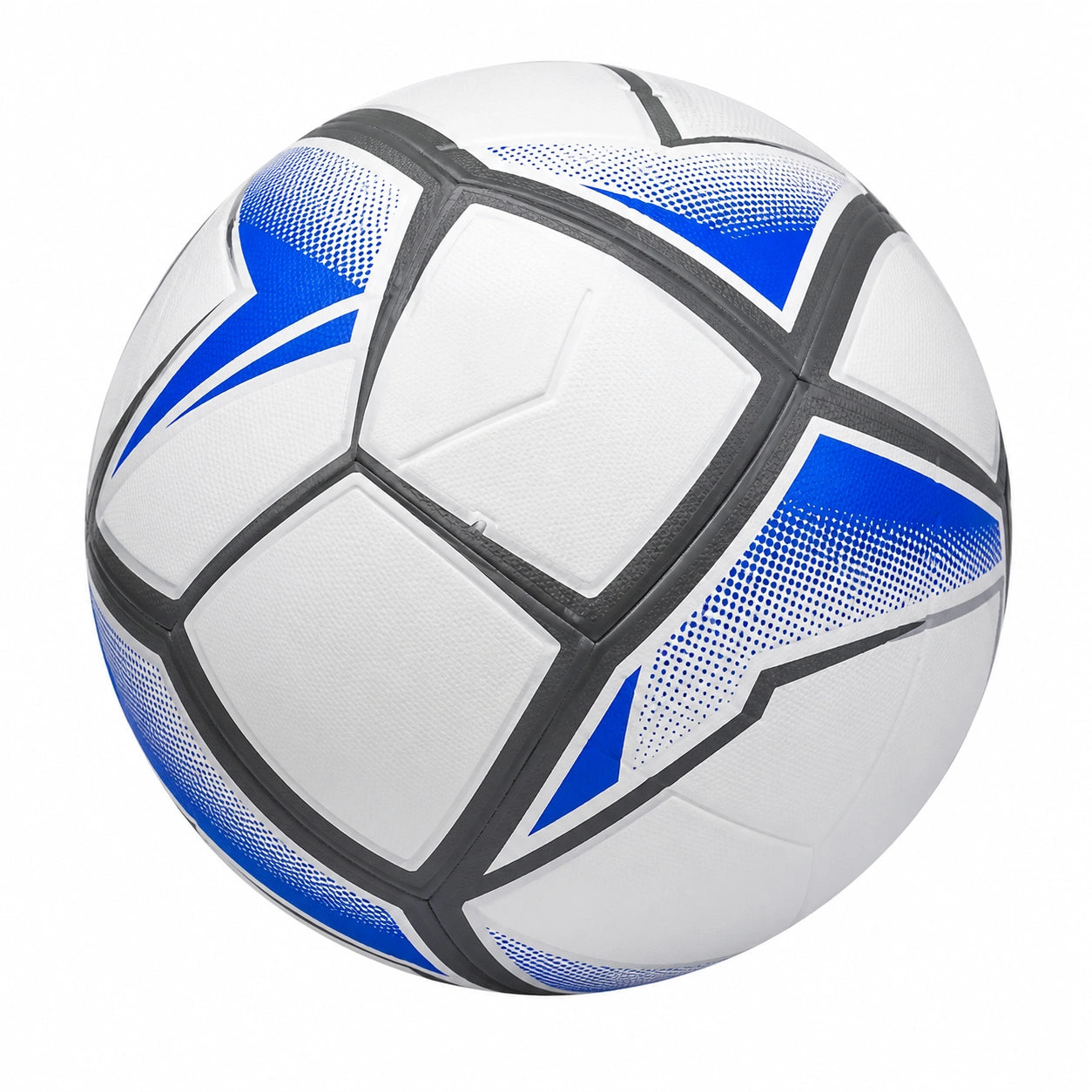 Balón de Fútbol Blanco y Azul con Control Preciso