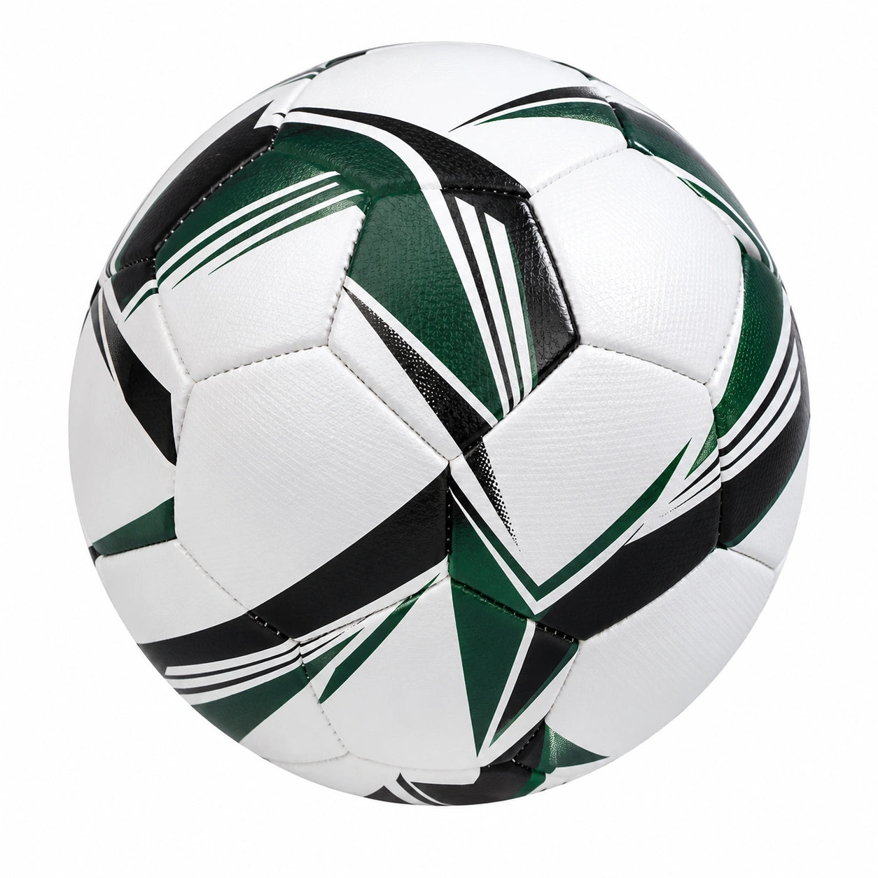 Balón de Fútbol Tamaño 5 Blanco/Verde/Negro