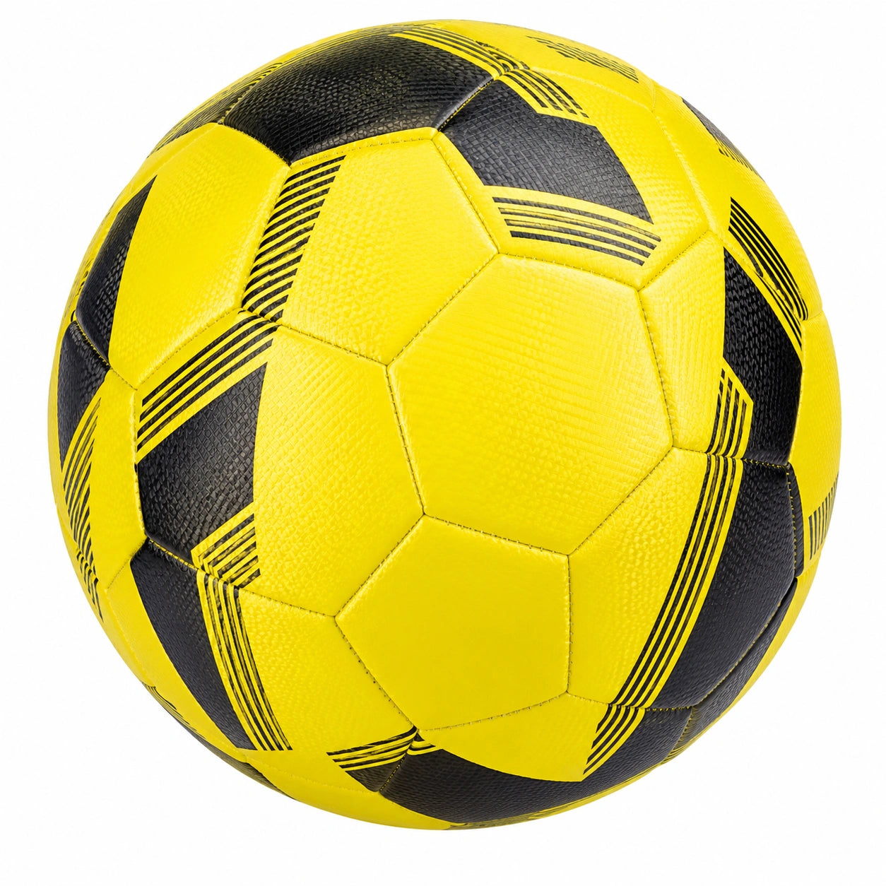 Balón de fútbol amarillo/negro tamaño 5