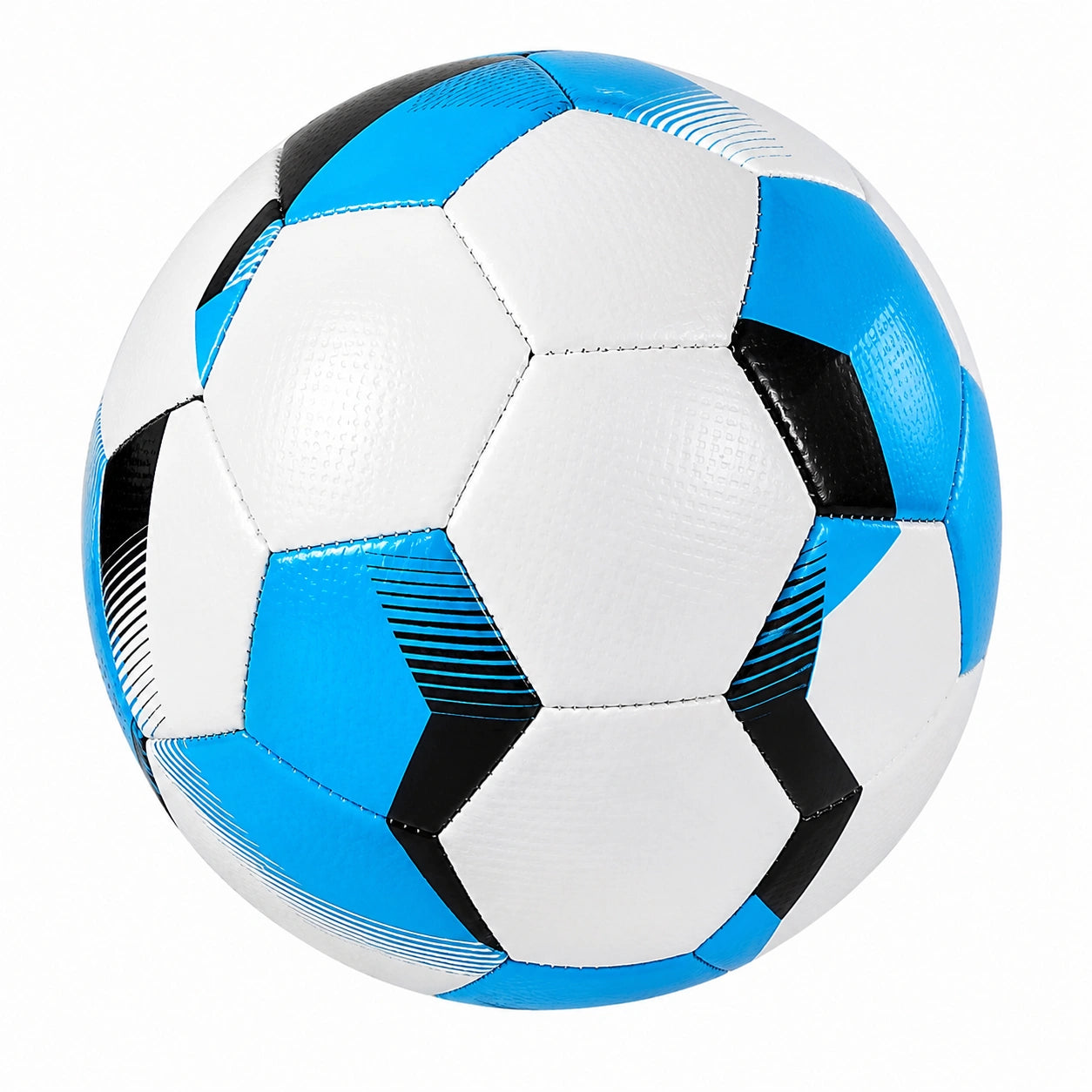 Balón de Fútbol Talla 5 Azul/Blanco/Negro