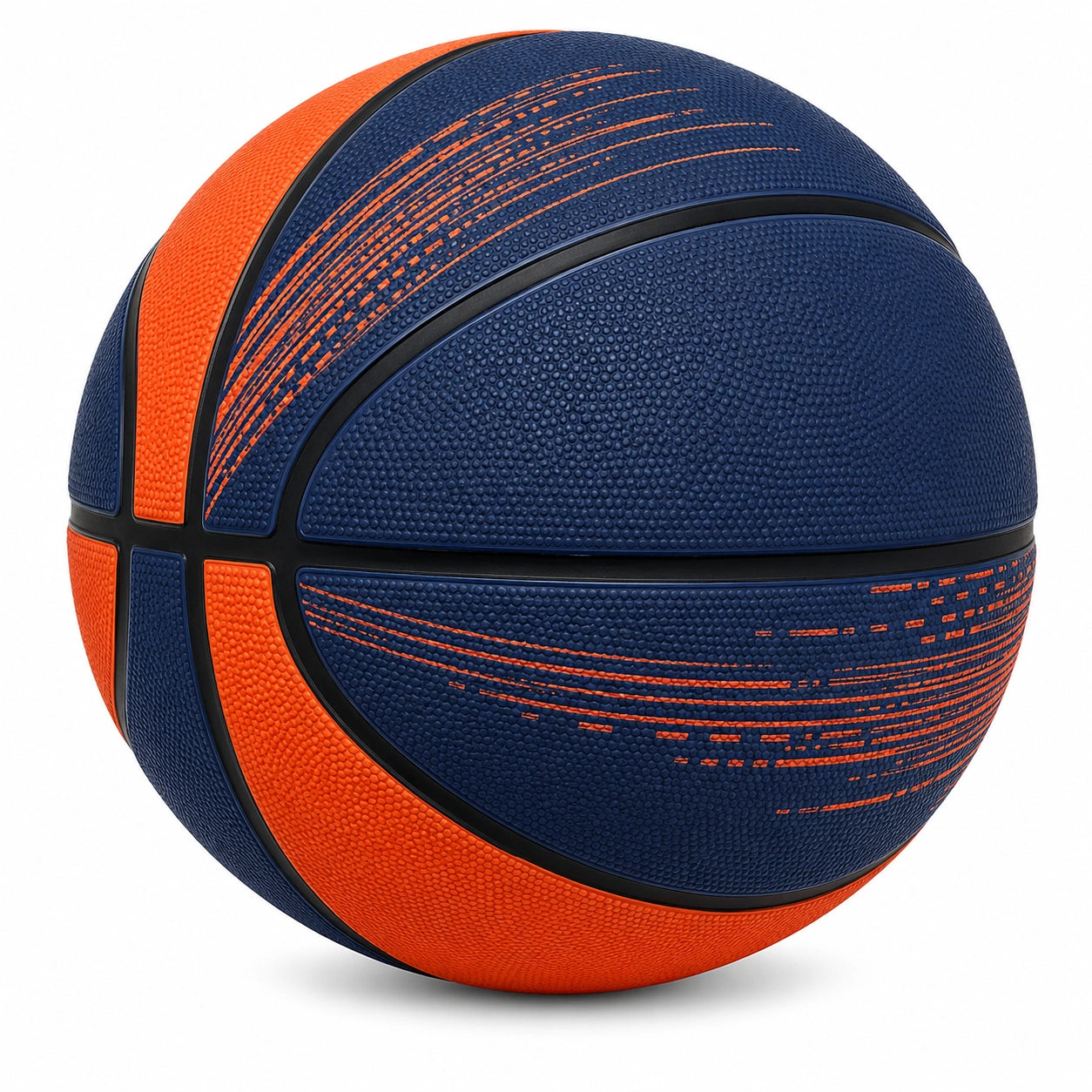 Balón de Baloncesto Naranja y Azul para Exterior e Interior