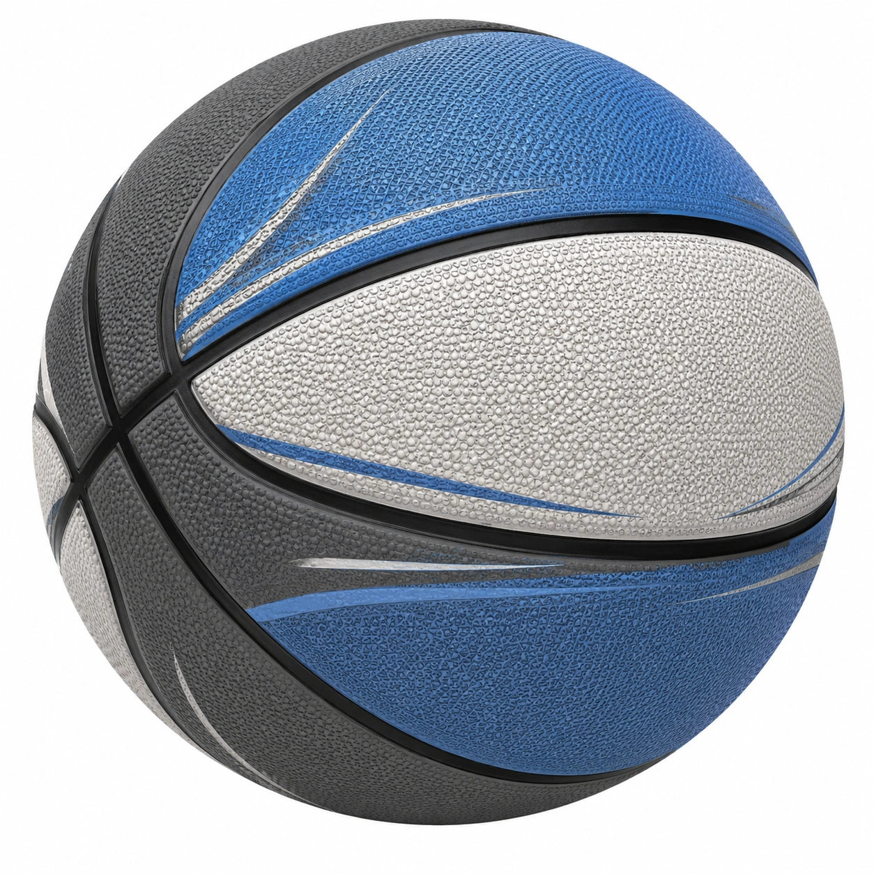Balón de baloncesto azul y gris, diámetro 24 cm