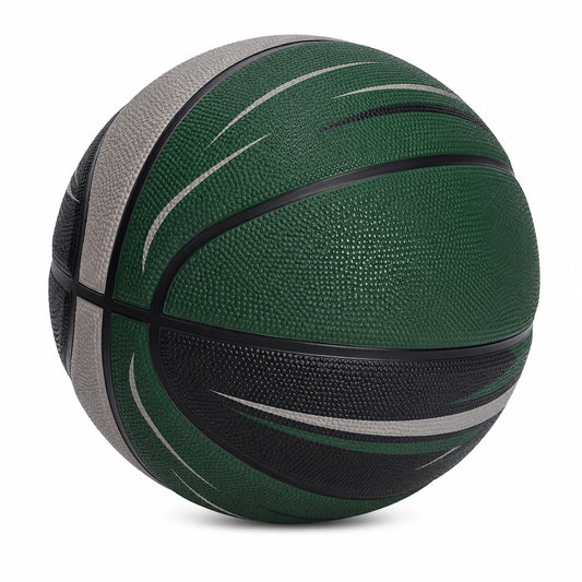 Balón de baloncesto para exteriores tamaño 7 verde/negro