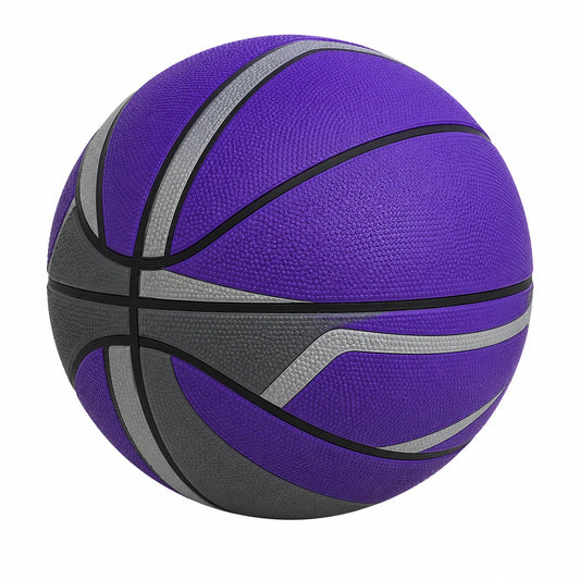 Balón de Baloncesto Talla 7 Morado y Gris