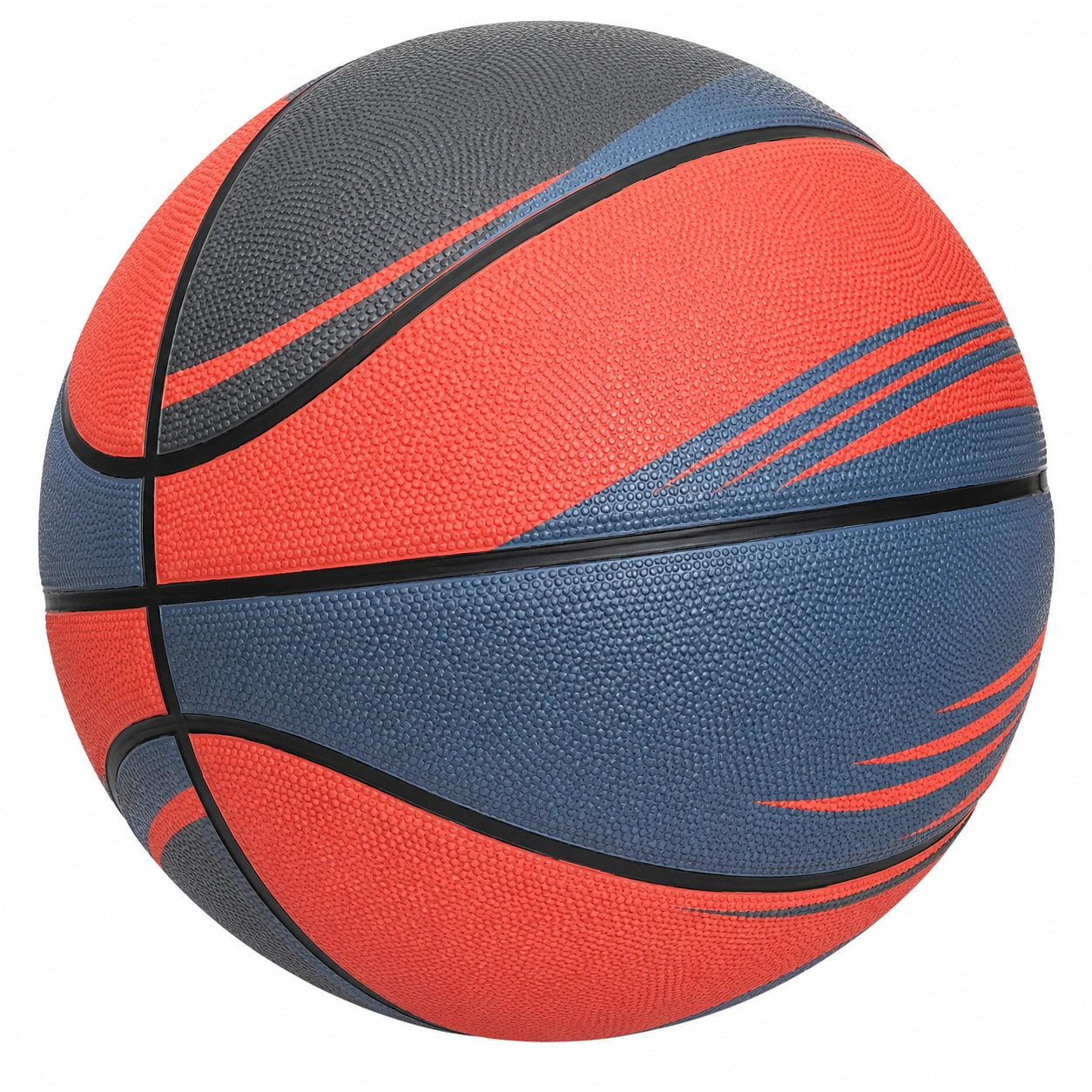 Balón de Baloncesto para Interiores y Exteriores Naranja/Azul 24 cm