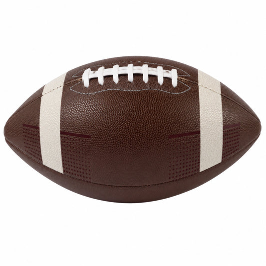 Balón de Fútbol Americano Marrón y Blanco para Exteriores
