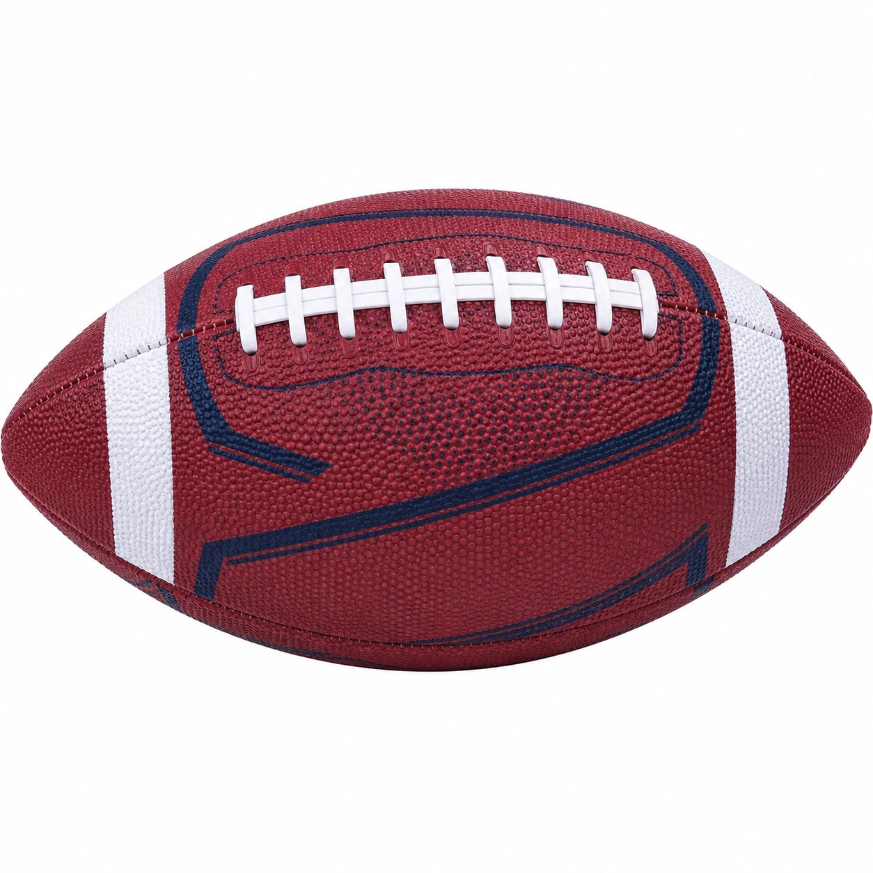 Balón de Fútbol Americano Rojo y Blanco con Textura Antideslizante