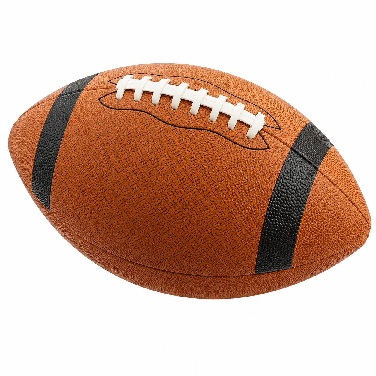 Balón de Fútbol Americano Marrón con Costuras Reforzadas