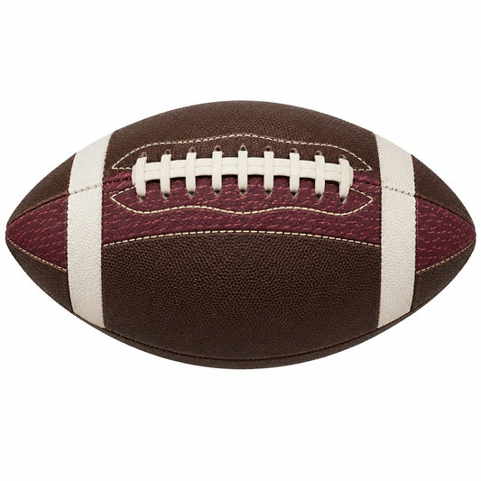 Balón de Fútbol Americano Marrón y Blanco - Tamaño Oficial
