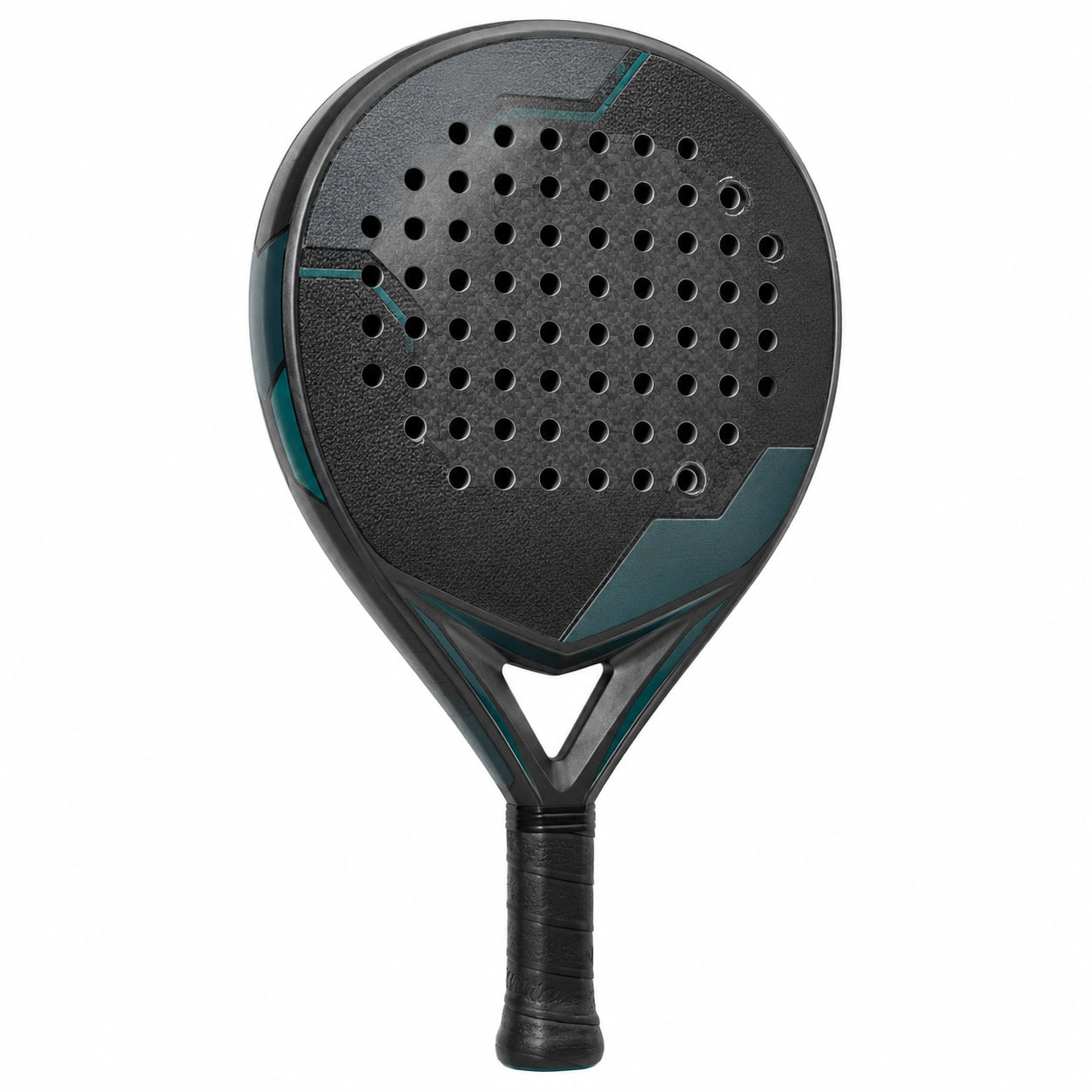 Pala de Pádel Redonda para Adultos Negro con Textura