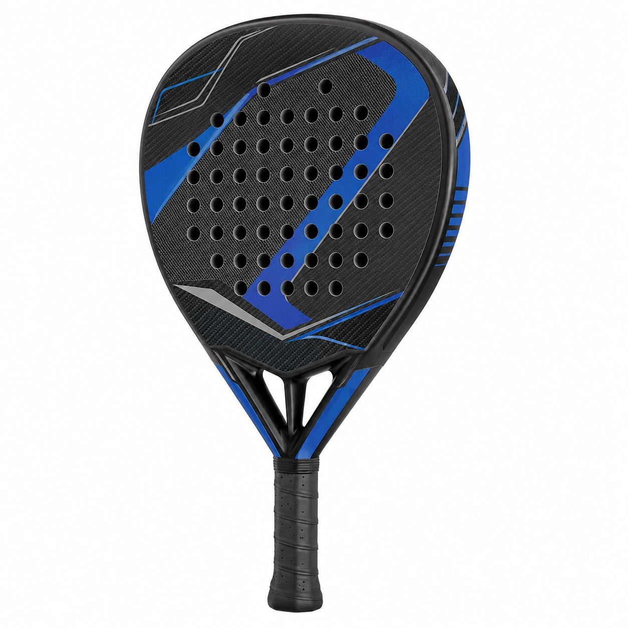 Pala de Pádel Negro/Azul con Núcelo EVA y Superficie Texturizada