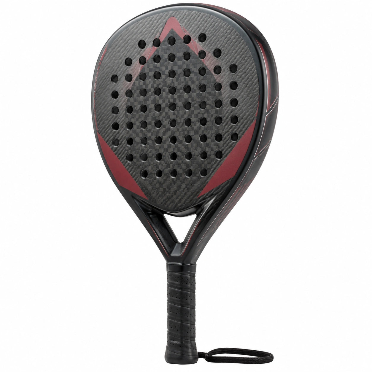 Pala de Pádel de Alto Rendimiento Negra y Roja