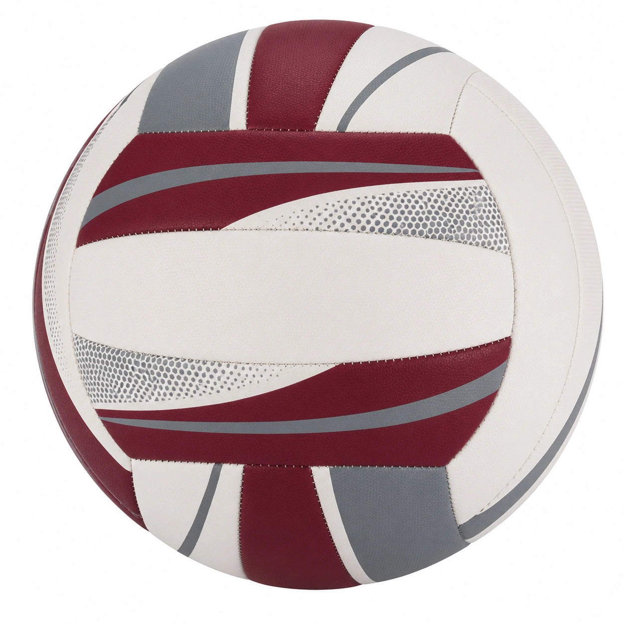 Balón de Voleibol Blanco/Burdeos/Gris para Entrenamiento y Competición