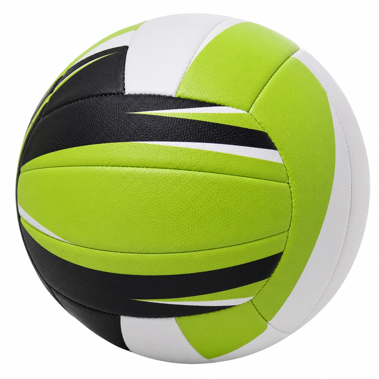 Balón de Voleibol Verde, Negro y Blanco para Juegos y Entrenamientos