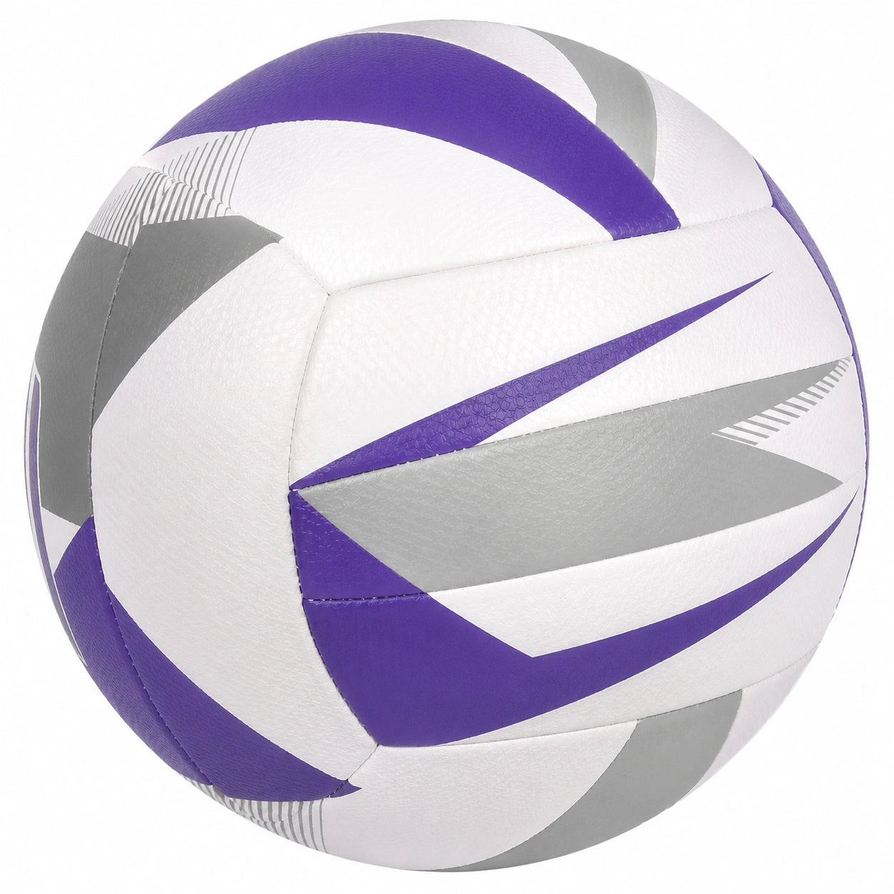 Balón de voleibol blanco, púrpura y gris para entrenamiento