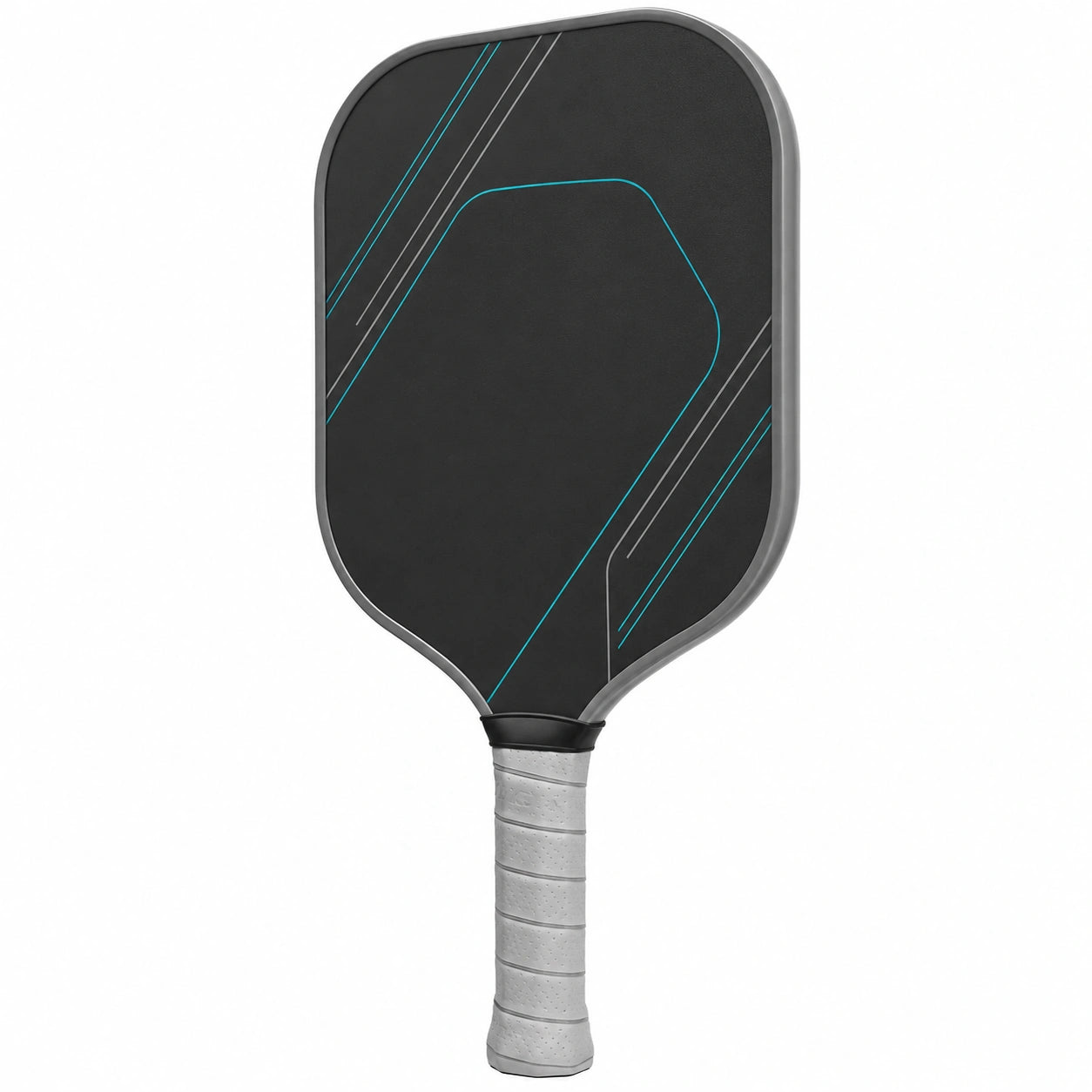 Pala de Pickleball Negra con Nucleus Sólido y Mango Ergonómico
