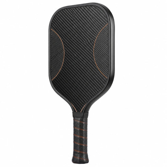 Pala de Pickleball Negra Profesional con Fibra de Carbono