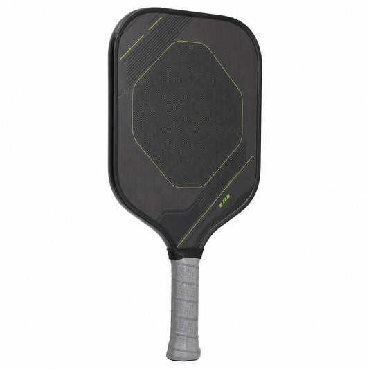 Pala de Pickleball Negra con Detalles Verdes