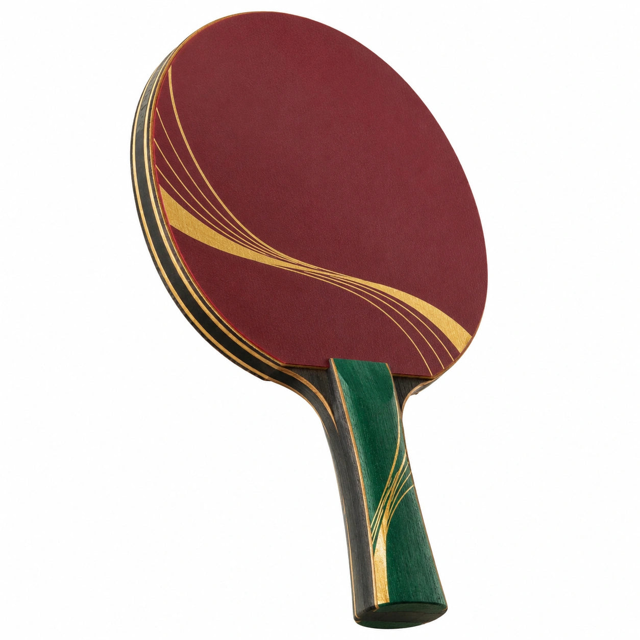Raqueta de Ping Pong Roja y Verde para Adultos