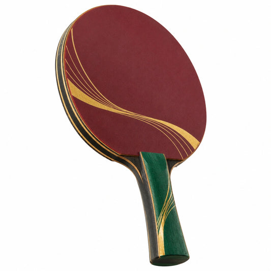 Raqueta de Ping Pong Roja y Verde para Adultos