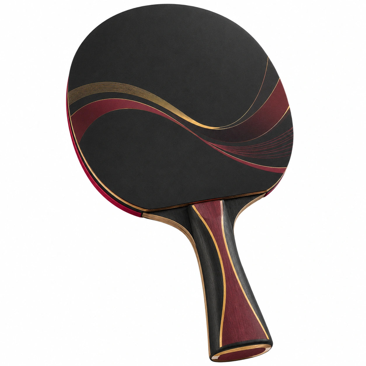 Raqueta de Ping Pong Profesional Negra y Roja