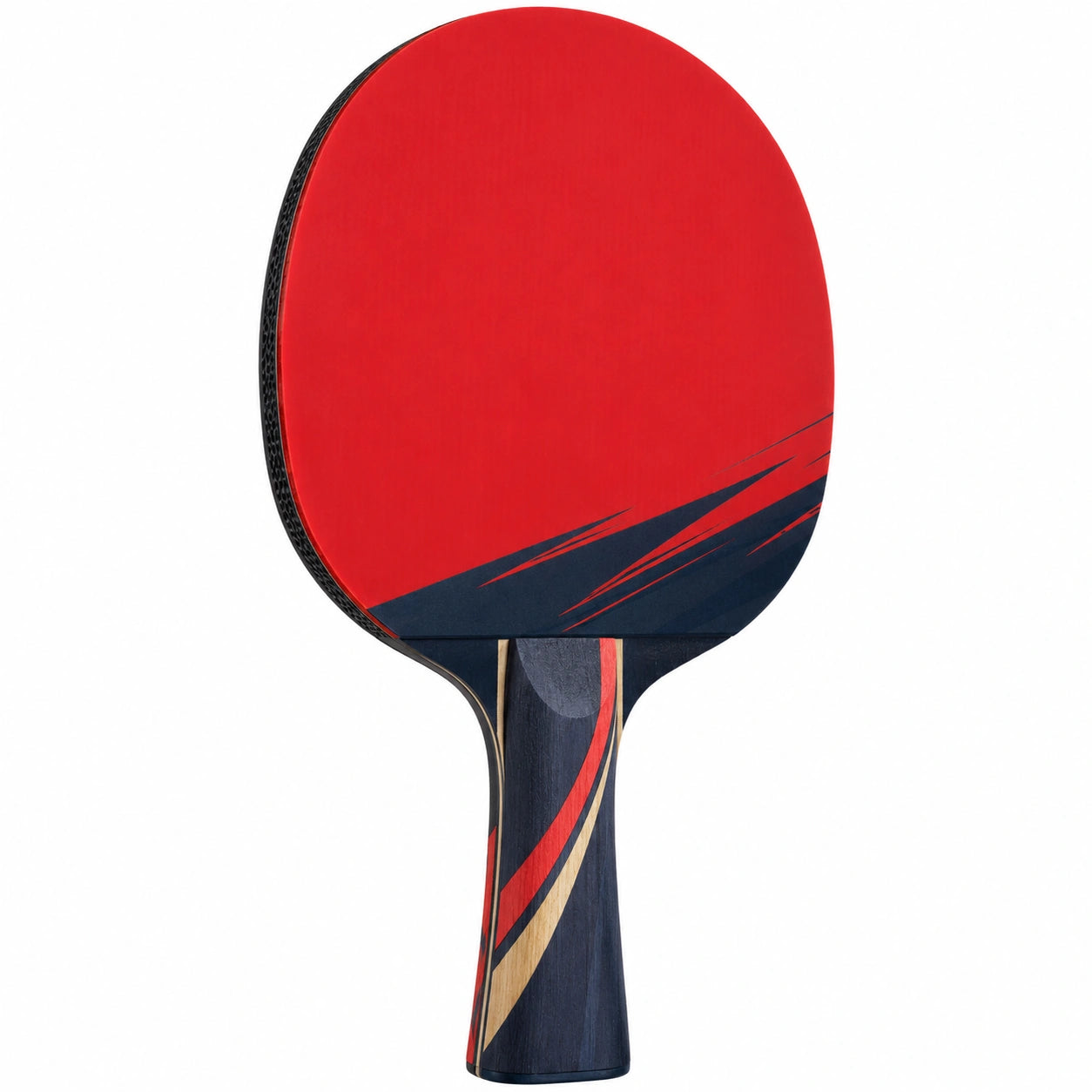 Raqueta de Ping Pong Profesional para Jugadores con Goma Roja y Mango Ergonómico