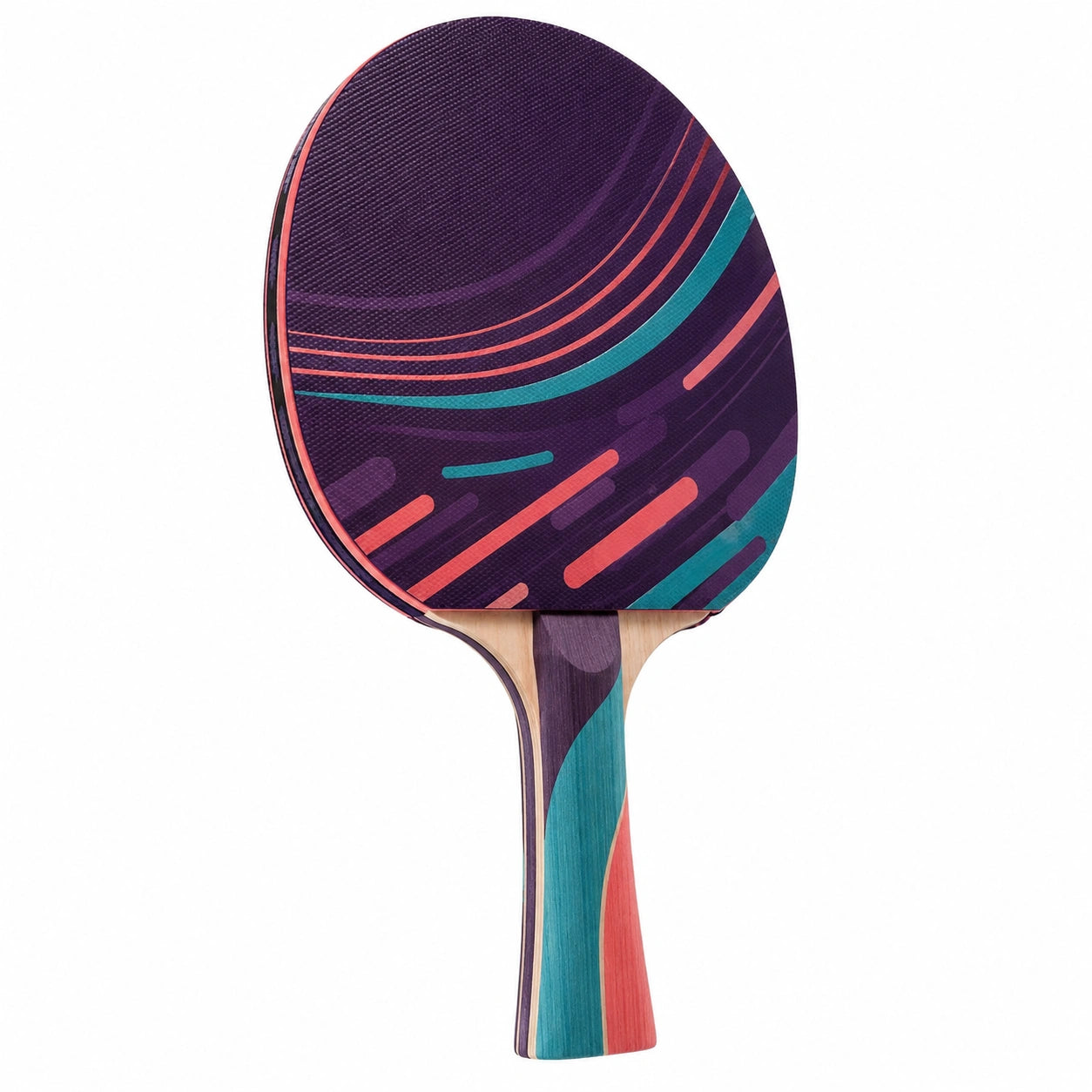 Pala de Ping Pong Morada con Diseño Moderno