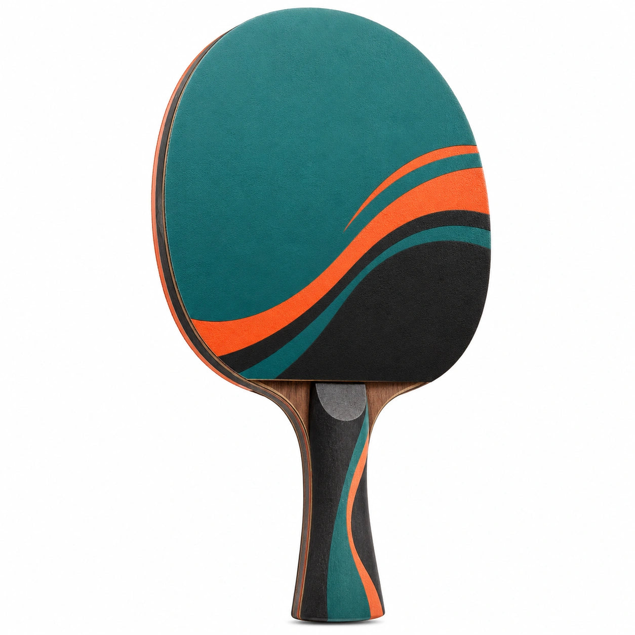 Paleta de Tenis de Mesa Avanzada Verde y Naranja