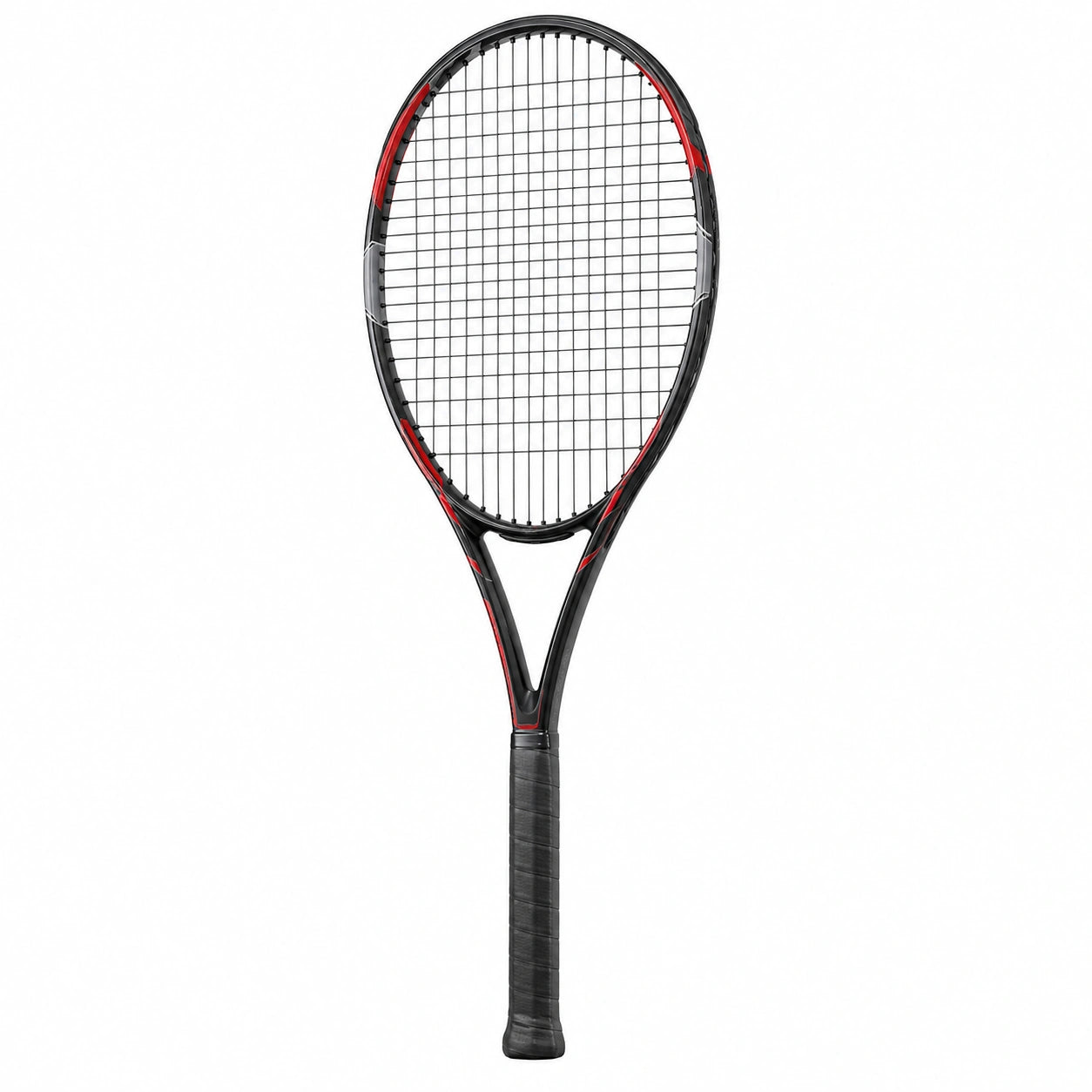 Raqueta de tenis para adultos avanzada - Negro/Rojo