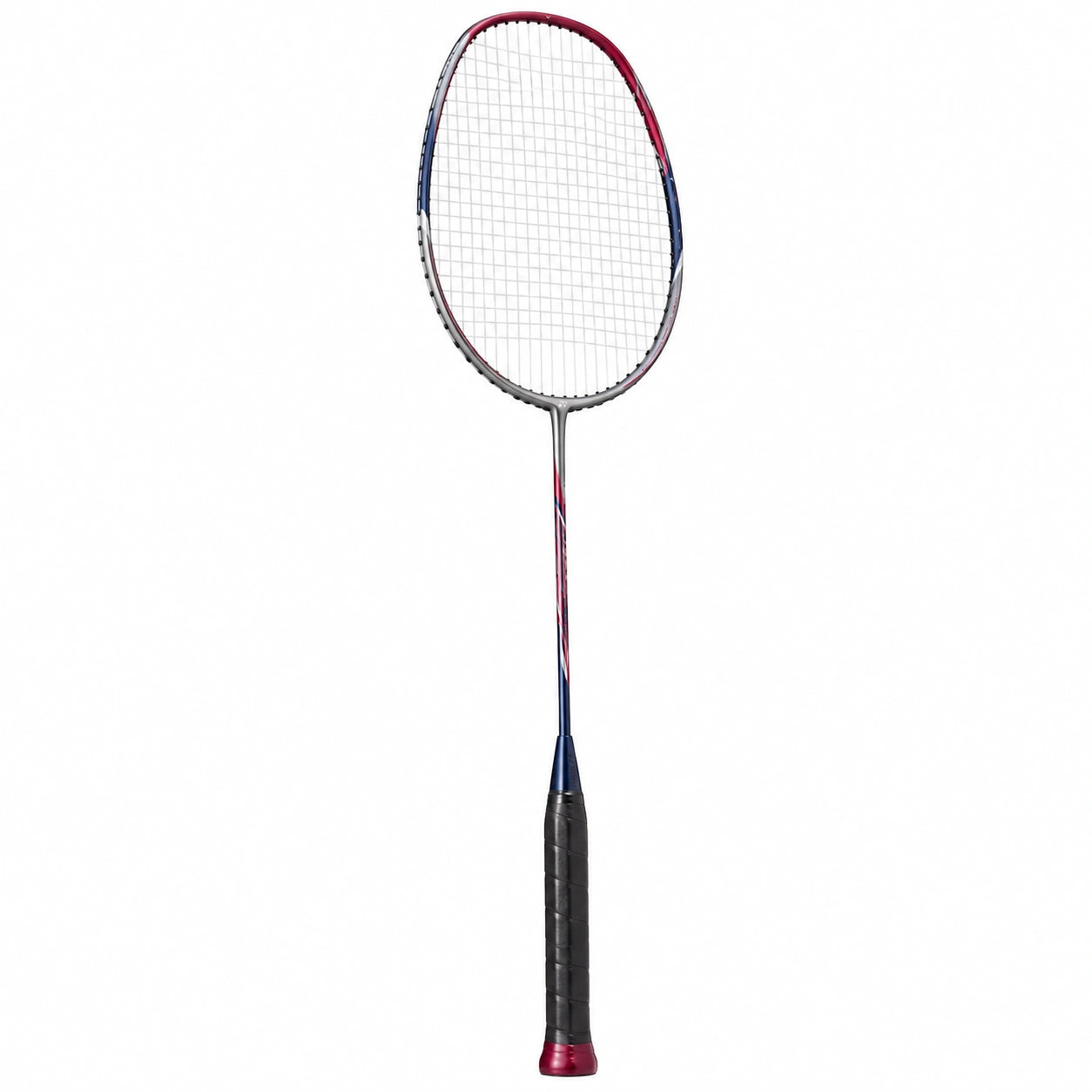 Raqueta de bádminton ligera para adultos azul y rojo