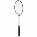 Raqueta de bádminton ligera rojo y negro con diseño ergonómico