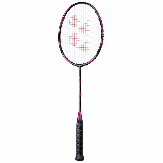 Raqueta de Bádminton Negro/Rosa con Diseño Aerodinámico