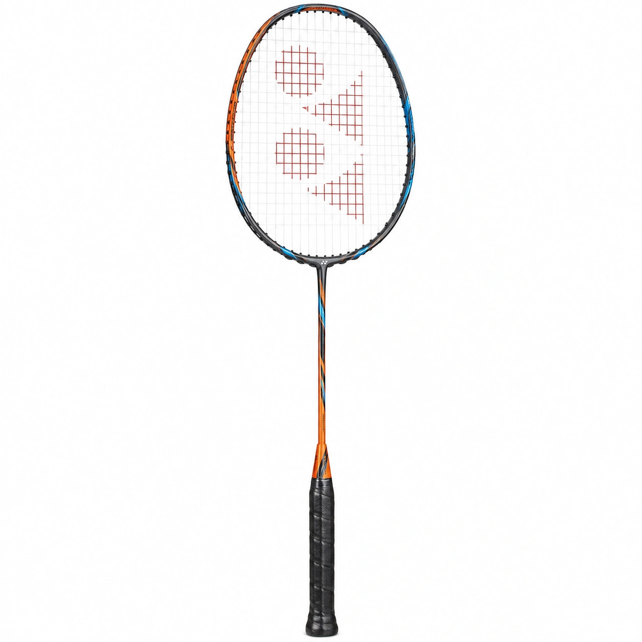 Raqueta de Bádminton Negra y Naranja Ligera Ergonómica
